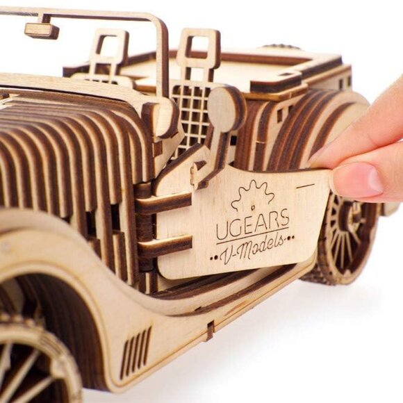 NEW UGEARS Car Roadster Vehicle Model 3D Wooden Puzzle Craft Project Brand new M - Picture 10 of 16